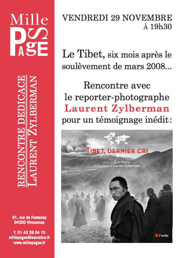 Dédicace « Tibet, dernier cri »